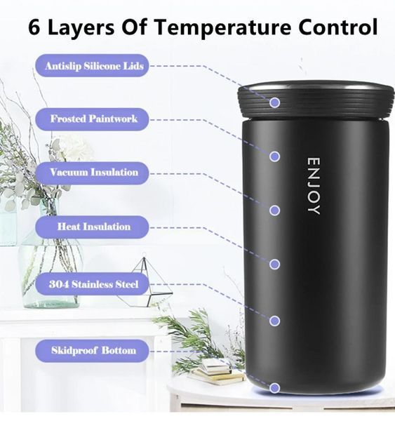 Кофейный термос (black), 350 мл kavova-termo-350black фото